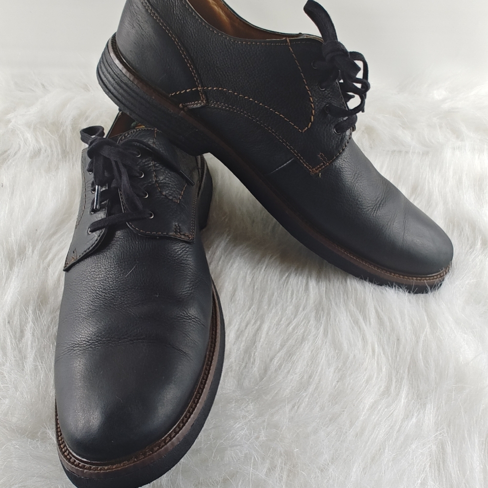 Dockers Black Leather Men’s Dress Shoes Lace Up Oxford Size 12M - Picture 4 of 15